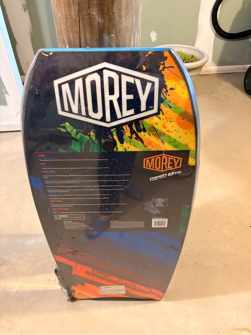 Morley Kids Bodyboard with Bright Multicolor Splash